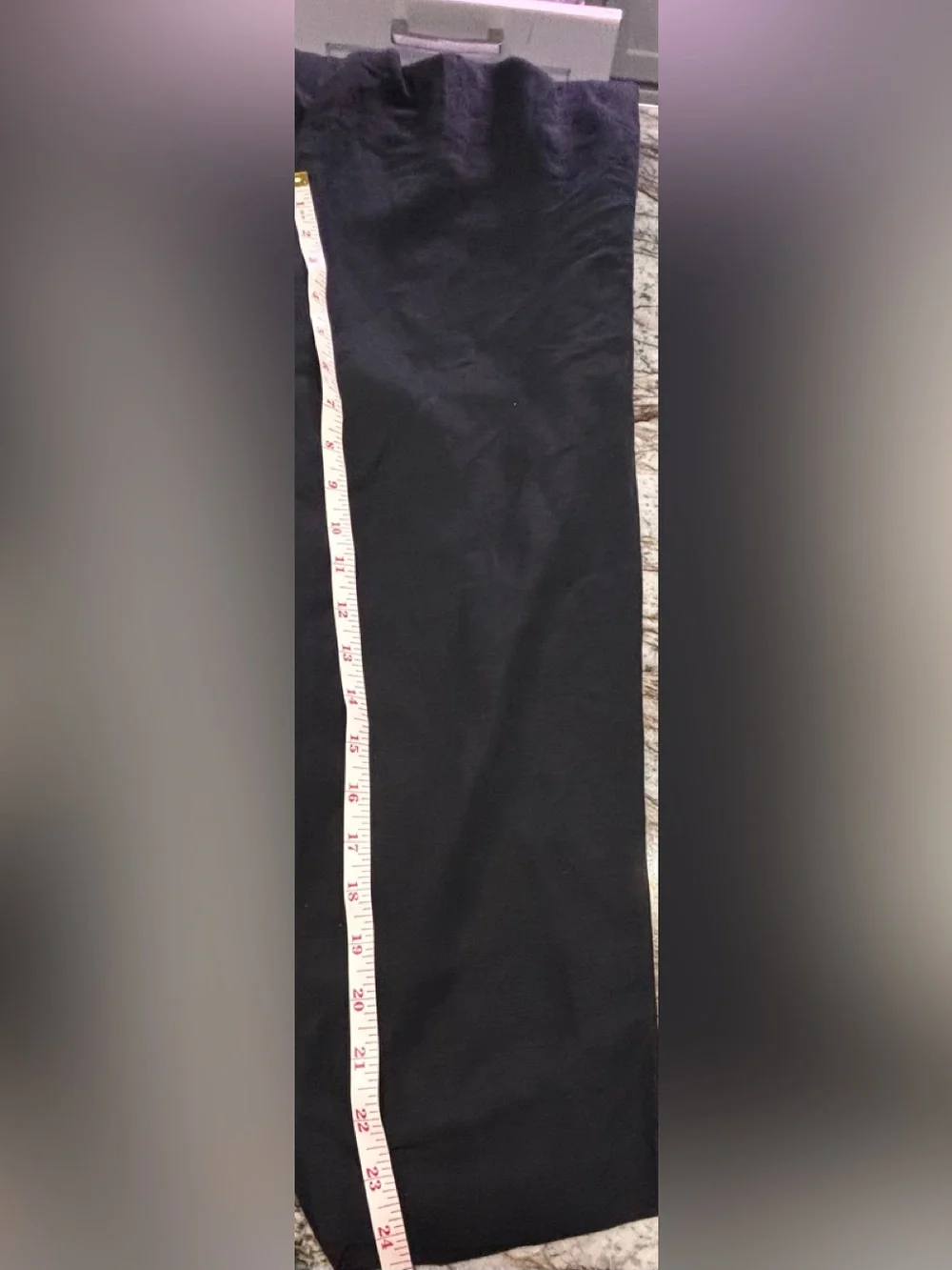 H& M LINEN-BLEND DRESS PANTS Black Wide-Leg Size 4